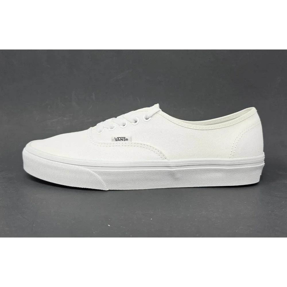 Vans Authentic True White Canvas Low Sneakers Men's 9.5/Women's 11 VN000EE3W00
